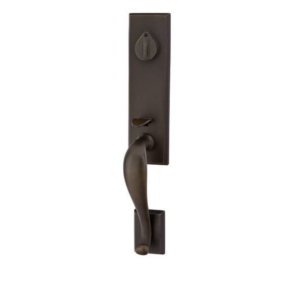 Medium Bronze Handleset F133325TTMBLH212, EMTEK, Mfr# F133325TTMBLH212